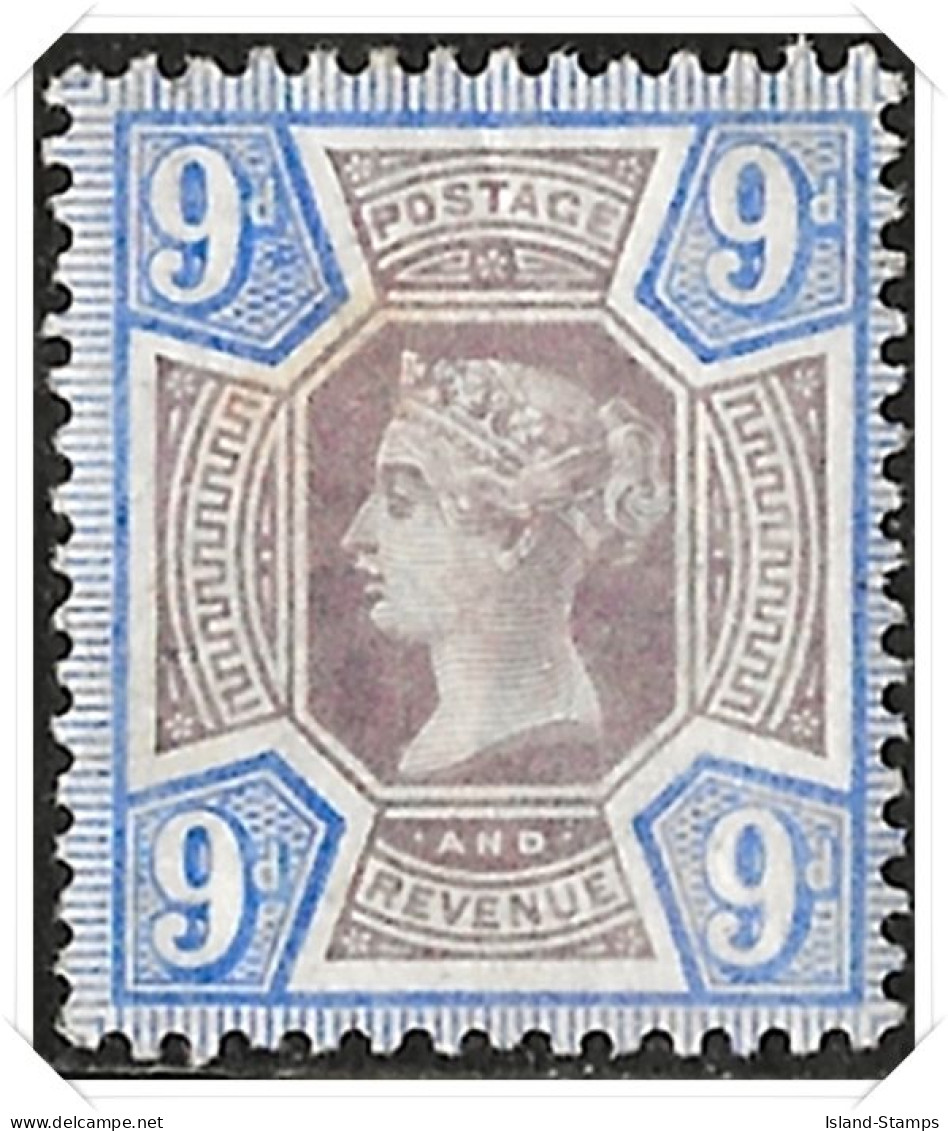 QV SG209 Jubilee 9d Dull Purple & Blue Mounted Mint - Unused Stamps