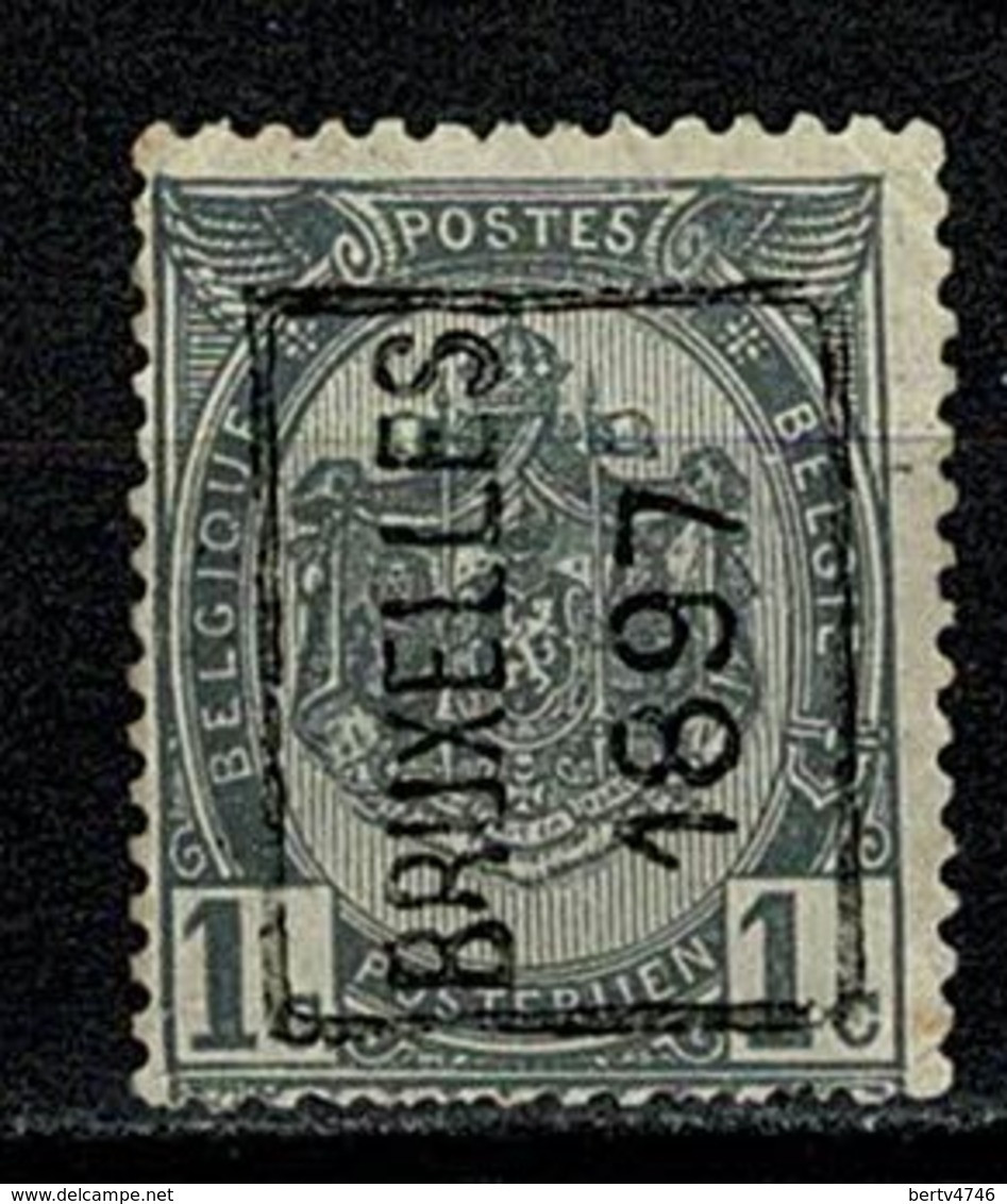 Belg. 1897 PREO  92 Bruxelles (2 Scans) - Roller Precancels 1894-99