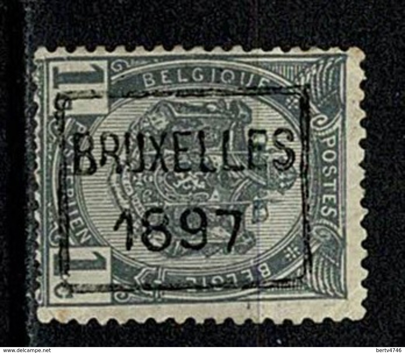 Belg. 1897 PREO  92 Bruxelles (2 Scans) - Roller Precancels 1894-99