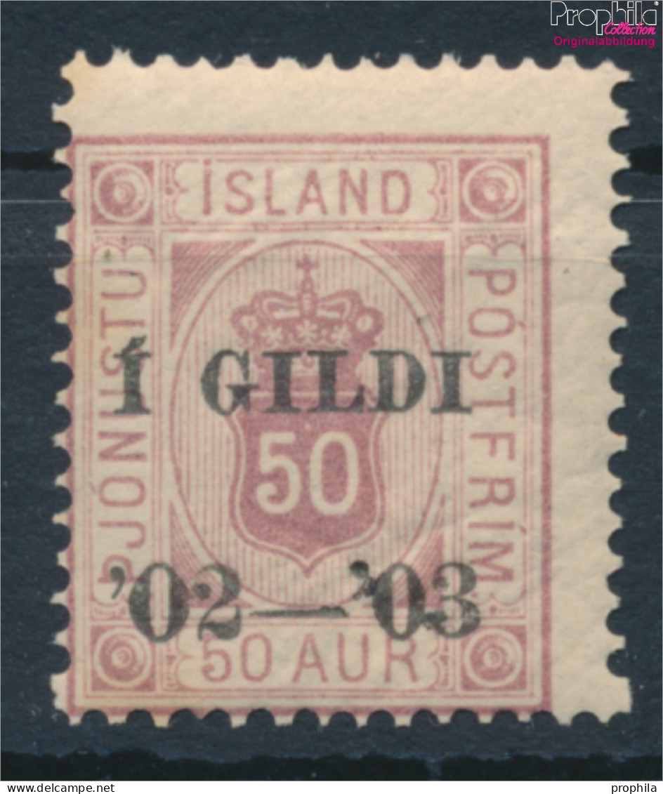 Island D16A Postfrisch 1902 Aufdruckausgabe Dienstmarken (10301397 - Nuevos