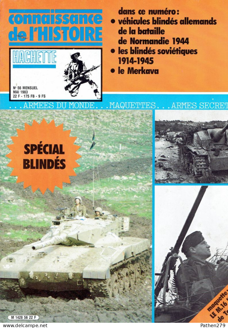 Connaissance De L'histoire N°56 - Mai 1983 - Hachette - Spécial Blindés - Vehículos