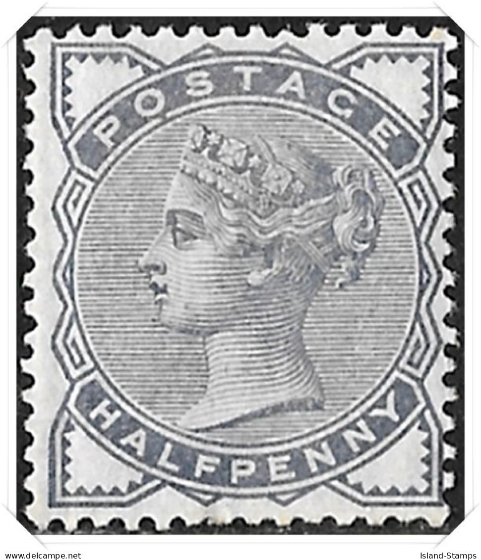 QV SG187 ½d Slate Blue Unmounted MINT MNH Creased - Ongebruikt