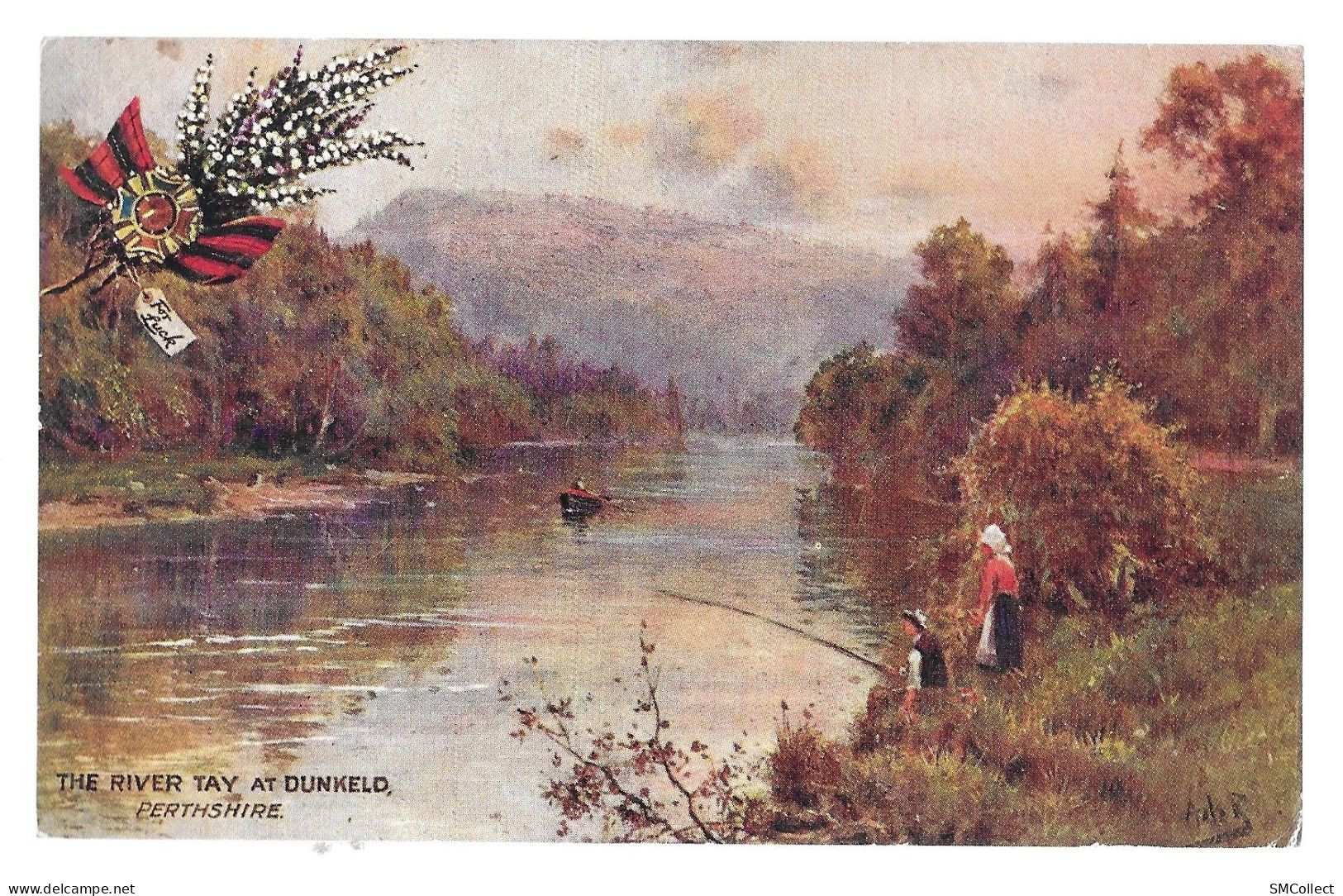 The River Tay At Dunkeld. Oilette N° 7925 (A20p7) - Perthshire