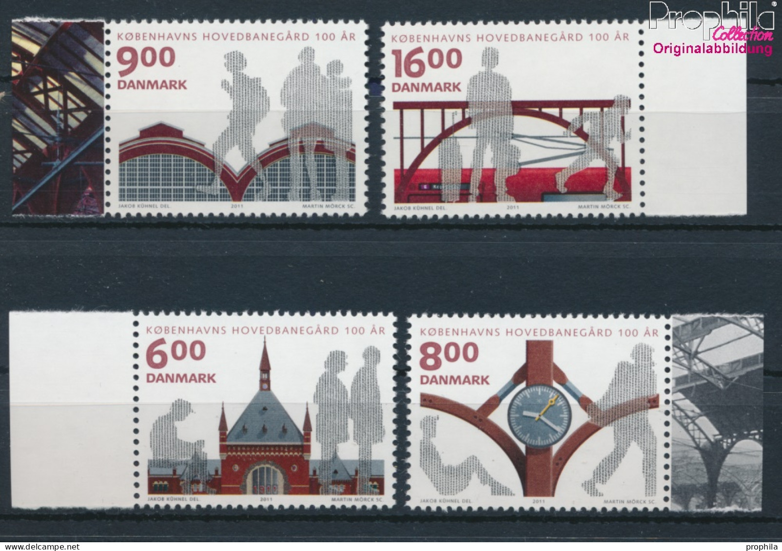 Dänemark 1673-1676 (kompl.Ausg.) Postfrisch 2011 Hauptbahnhof (10301453 - Unused Stamps