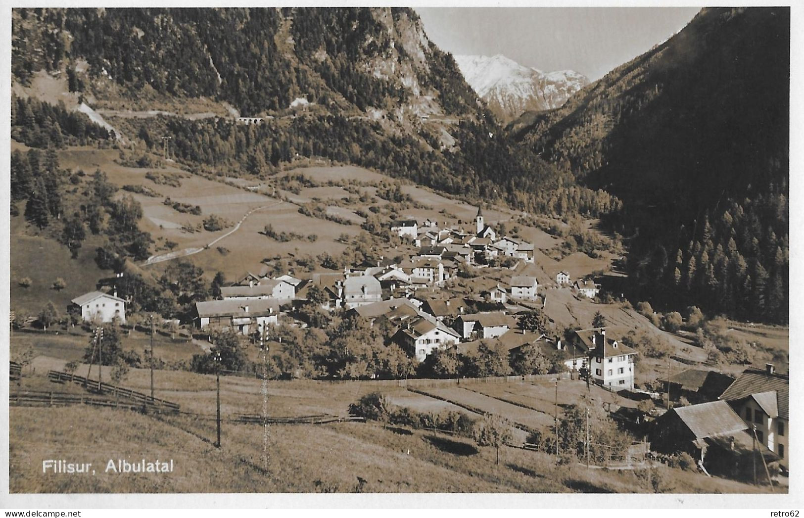FILISUR ► Ein Kleines Dorf Im Albulatal,  Schönes Dorfbild Ca.1940 - Filisur