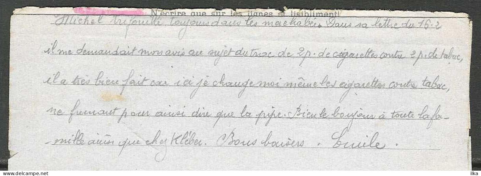 Kriegsgefangenenpost - Correspondance Des Prisonniers De Guerre. 27/05/44 >> Valenciennes - Nord - France. - Prigionieri