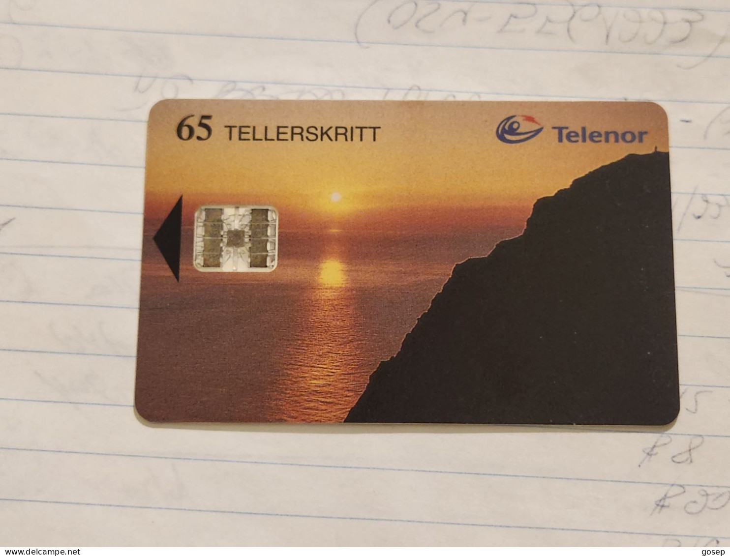 Norway-(n-48)-nordkapp-(65tellerskritt)-(42)-(C54149785)-used Card+1card Prepiad Free - Norwegen