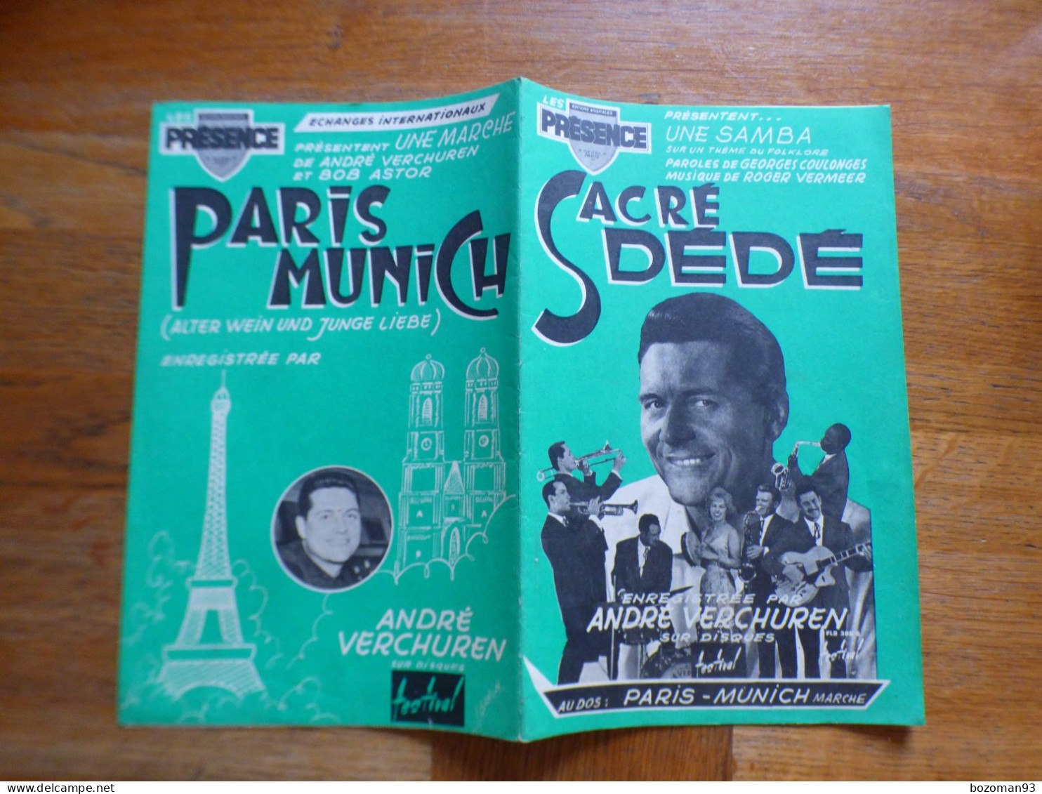 SACRE DEDE + PARIS MUNICH  ( ANDRE VERSCHUREN ) - Autres & Non Classés