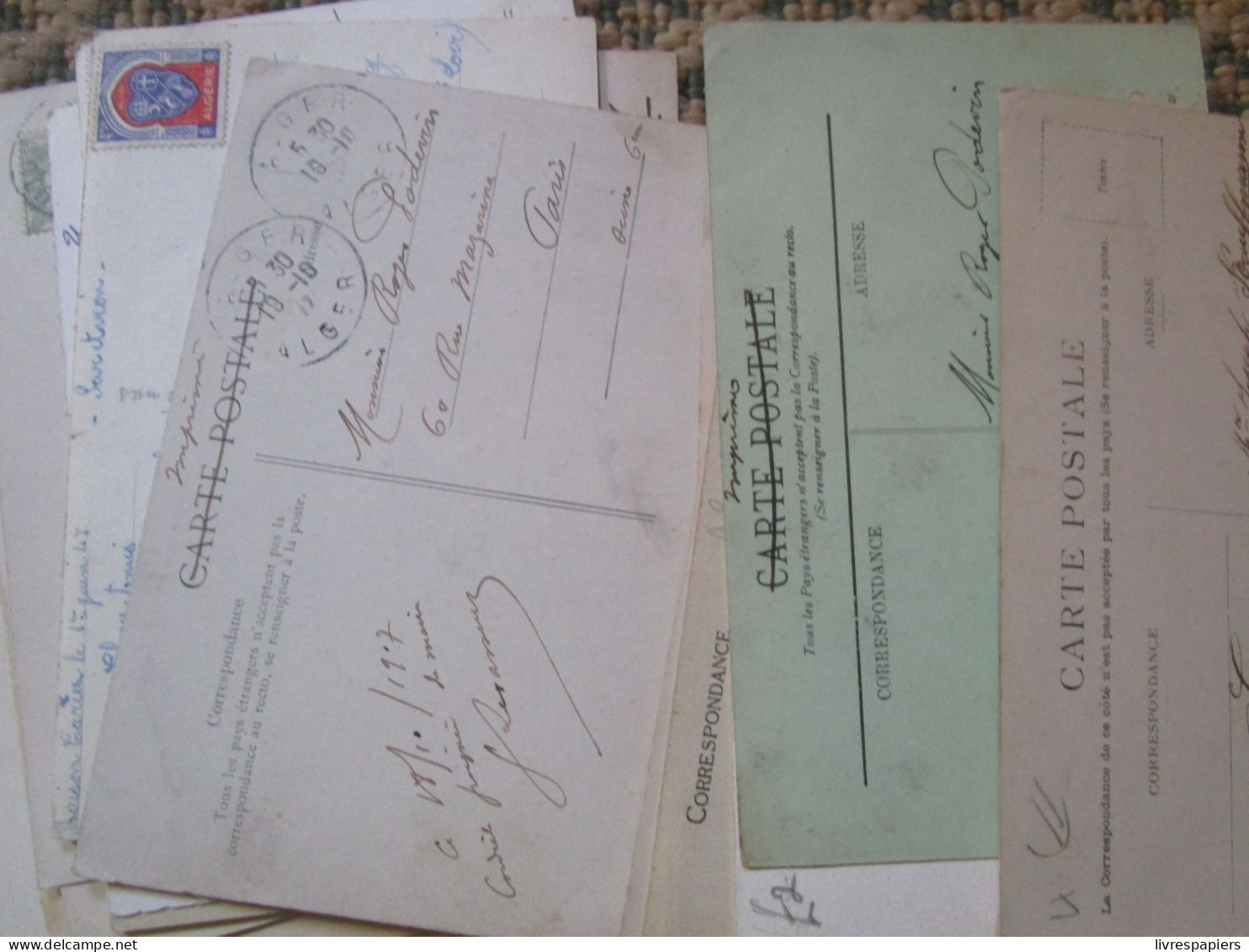 algerie  lot 27 cpa voyagées