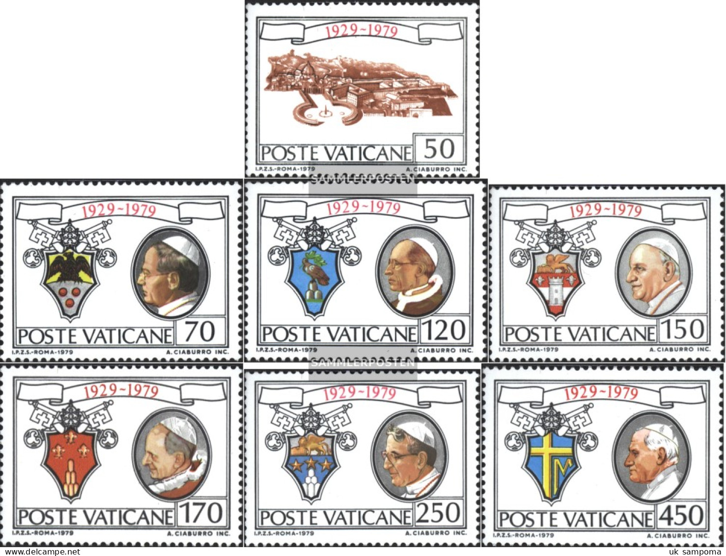 Vatikanstadt 748-754 (complete Issue) Unmounted Mint / Never Hinged 1979 Vatican - Neufs