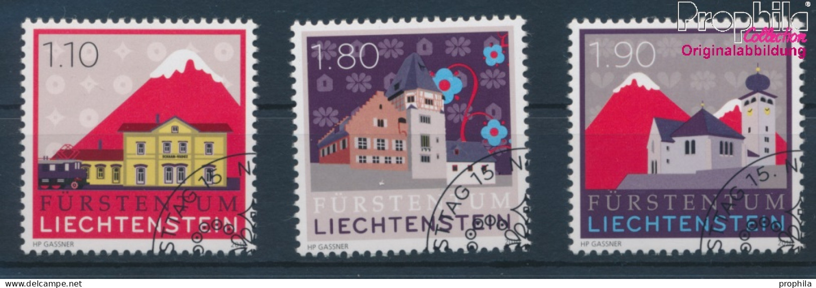 Liechtenstein 1571-1573 (kompl.Ausg.) Gestempelt 2010 Marke (10312386 - Gebraucht