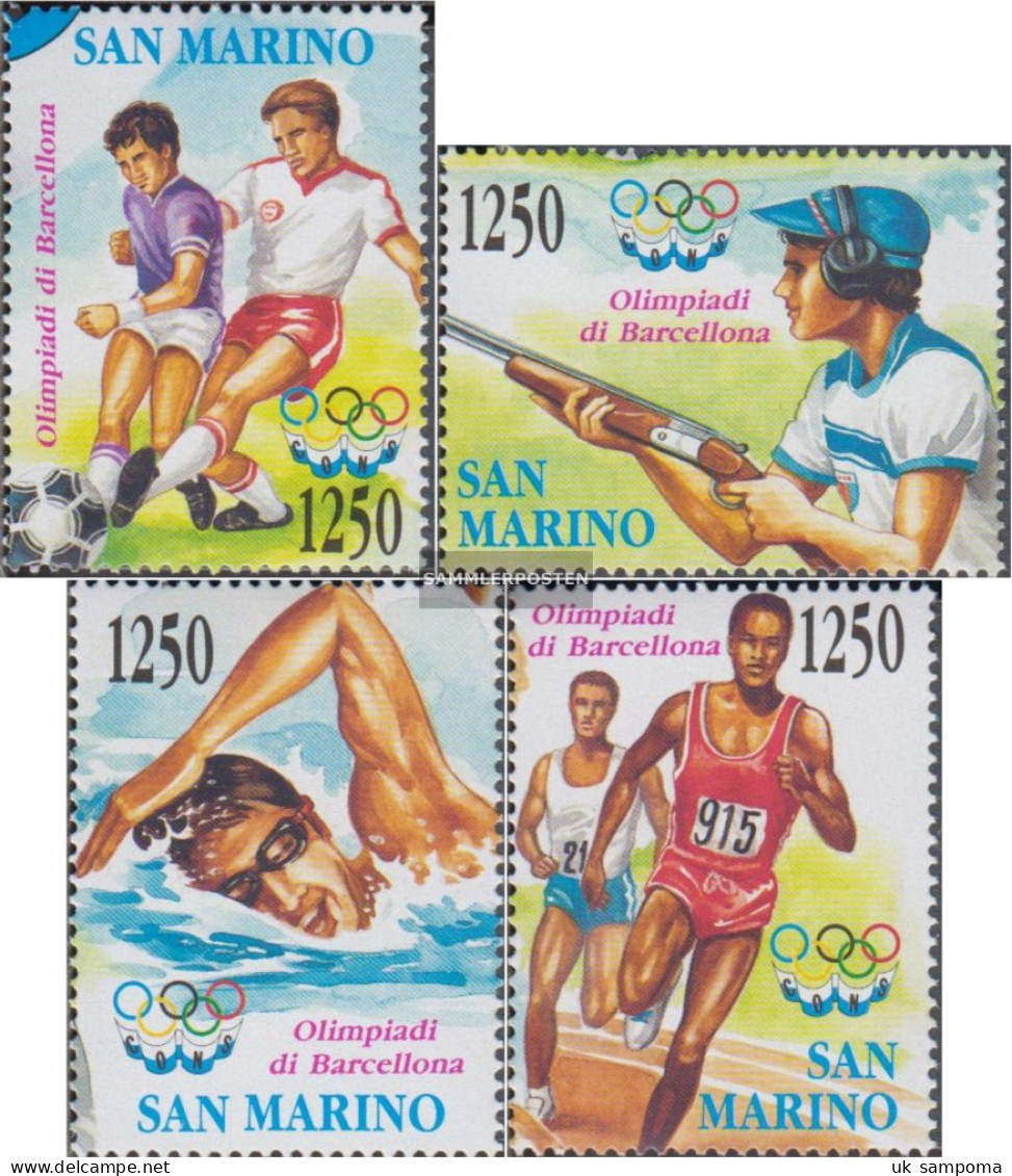 San Marino 1510-1513 (complete Issue) Unmounted Mint / Never Hinged 1992 Olympics Sommerspiele92 Barcelon - Nuevos