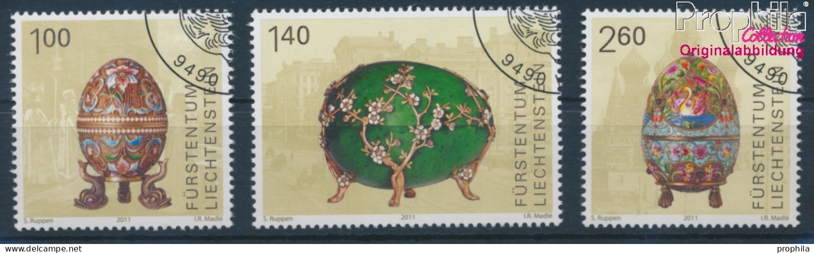 Liechtenstein 1588-1590 (kompl.Ausg.) Gestempelt 2011 Ostereier (10312380 - Gebraucht