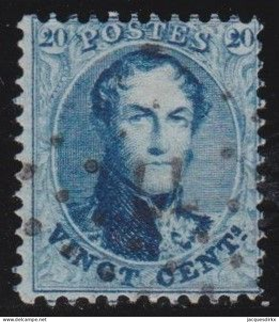 Belgie  .   OBP    .    15-B      .    O     .   Gestempeld     .   /   .    Oblitéré - 1863-1864 Medallones (13/16)