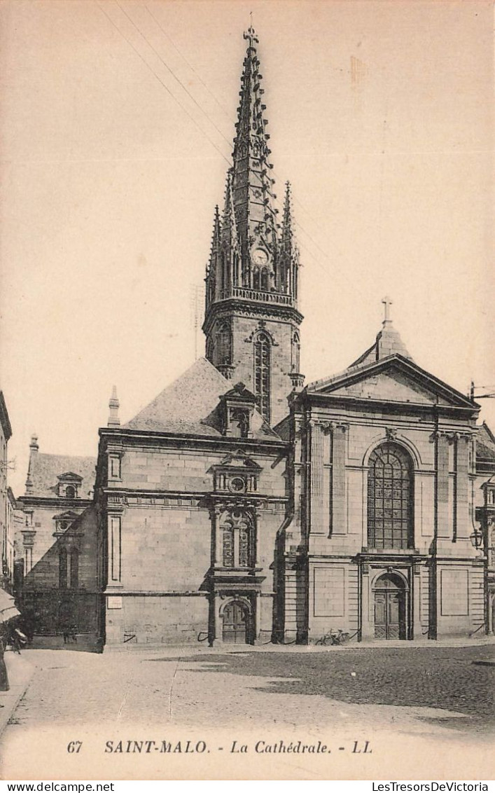 FRANCE - Saint Malo - La Cathédrale - LL - Carte Postale Ancienne - Saint Malo