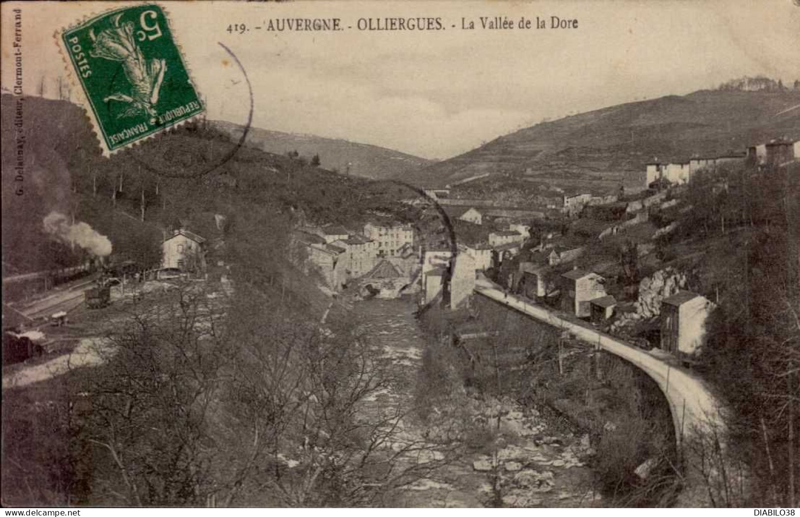 OLLIERGUES  ( PUY DE DOME )  LA VALLEE DE LA DORE - Olliergues