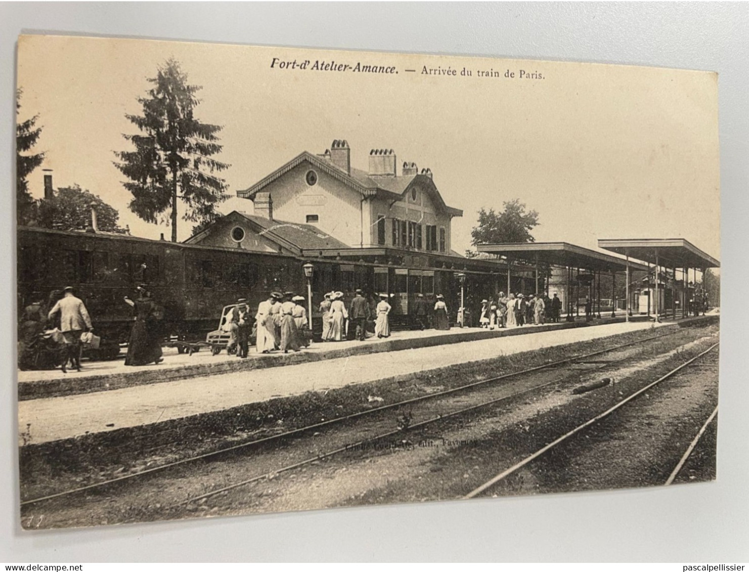 CPA - 70 - PORT-D'ATELIER-AMANCE - Arrivée Du Train De Paris - Animée - Amance