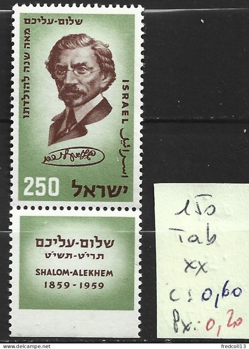 ISRAEL 150 ** Côte 0.60 € - Neufs (avec Tabs)