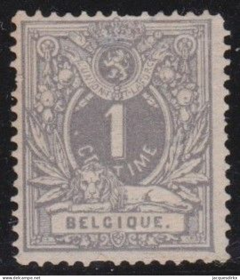 Belgie  .   OBP    .    42      .    (*)     .   Ongebruikt Zonder Gom     .   /   .    Neuf Sans Gomme - 1869-1888 Lion Couché