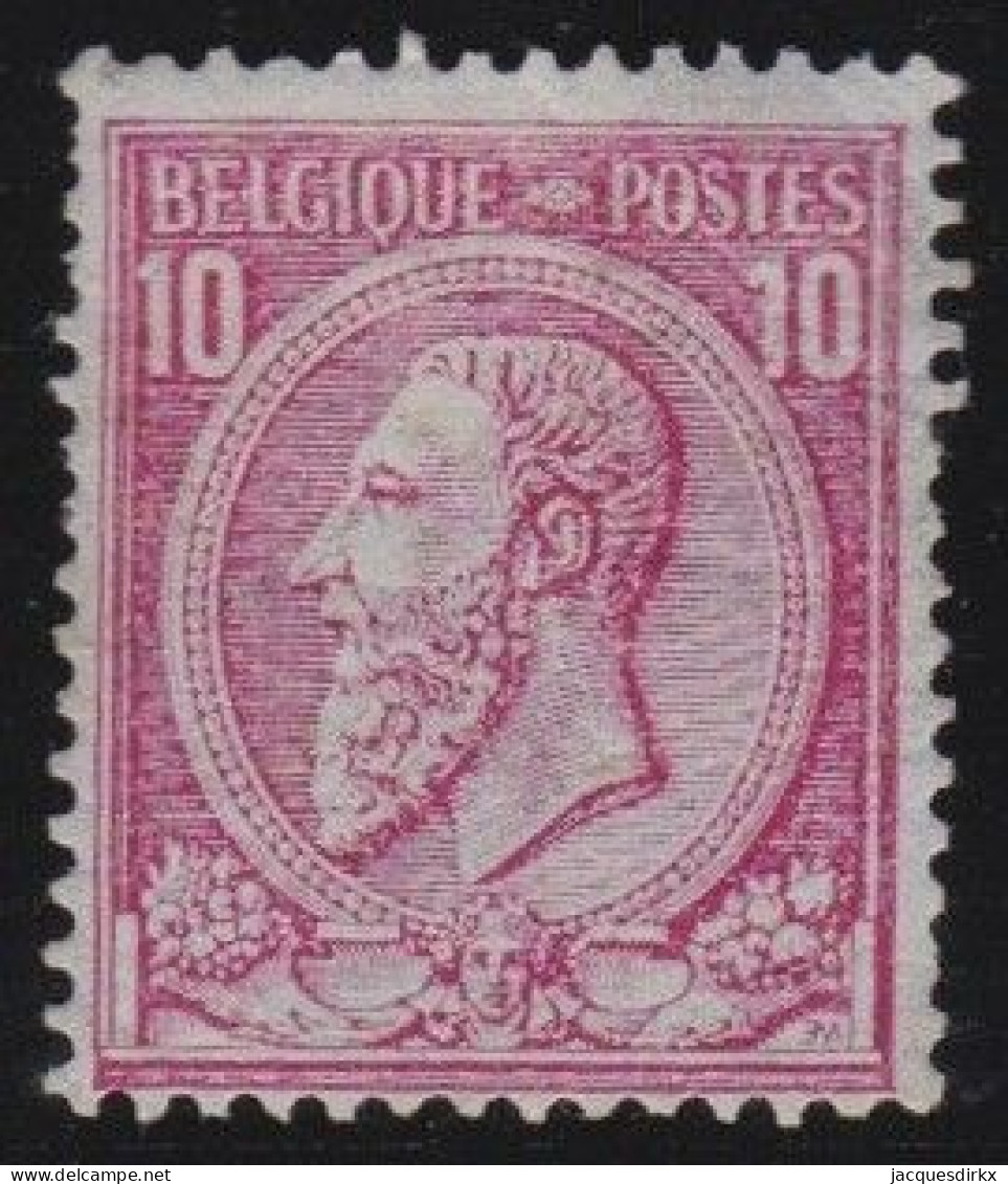 Belgie  .   OBP    .    46     .    *     .   Ongebruikt Met Gom     .   /   .    Neuf Avec Gomme - 1884-1891 Leopold II