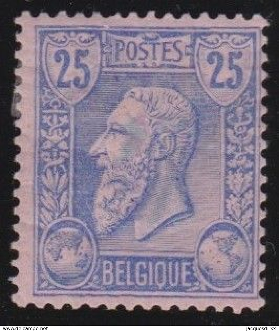 Belgie  .   OBP    .    48     .    *     .   Ongebruikt Met Gom     .   /   .    Neuf Avec Gomme - 1884-1891 Léopold II