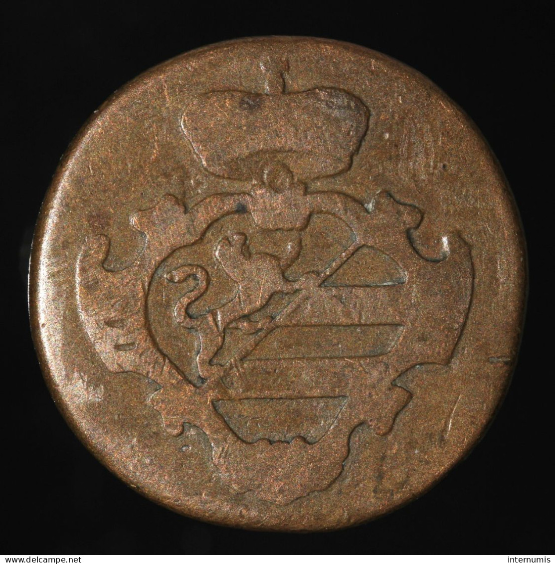  Italie / Italy, Francesco II, 2 Soldi, 1799, Gorizia, Cuivre (Copper), B+ (F),
KM#44 - Gorizia