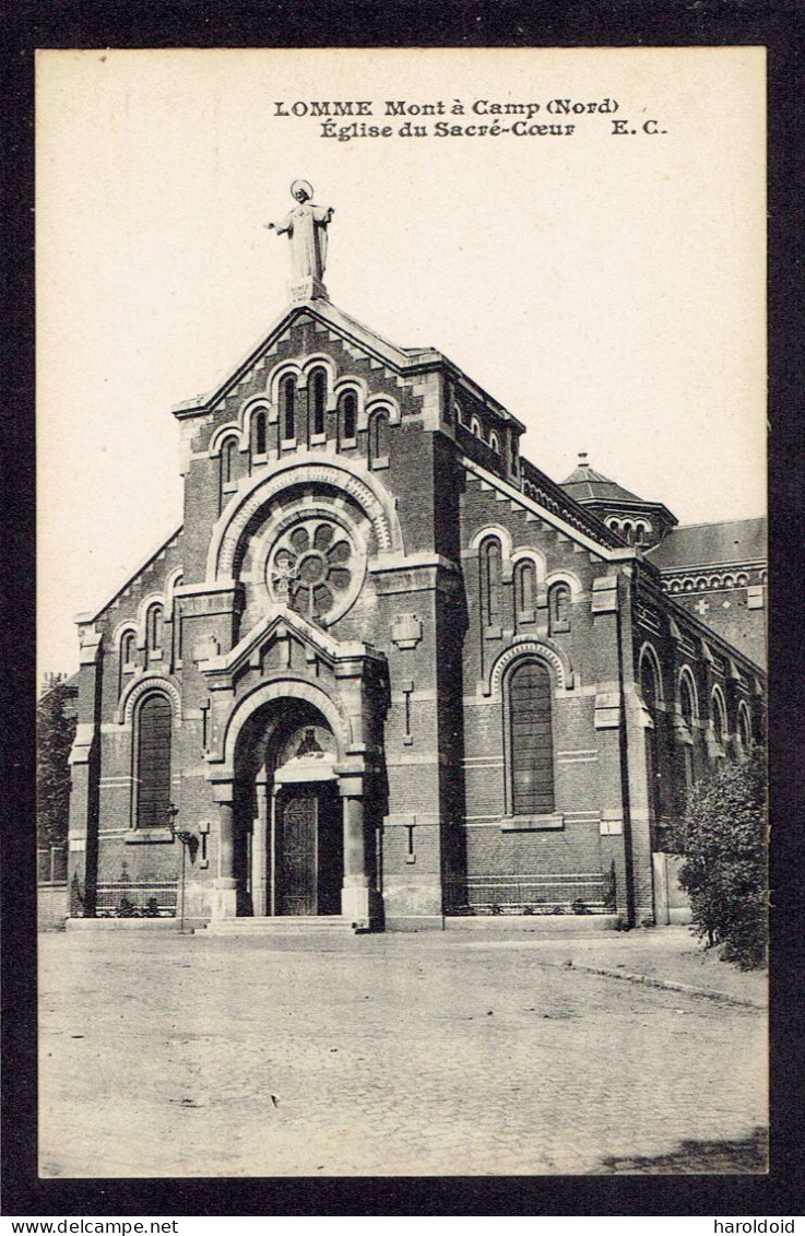 CPA 59 - LOMME - MONT A CAMP - EGLISE DU SACRE COEUR - Lomme