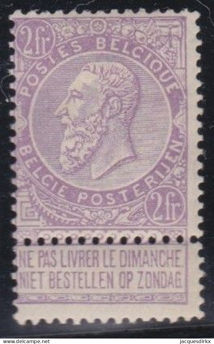 Belgie  .   OBP    .    67  (2 Scans)    .    *     .   Ongebruikt Met Gom     .   /   .    Neuf Avec Gomme - 1893-1900 Thin Beard