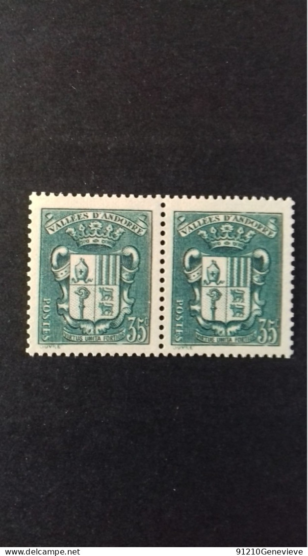 ANDORRE  N° 56** BLOC De 2   LOT - Unused Stamps