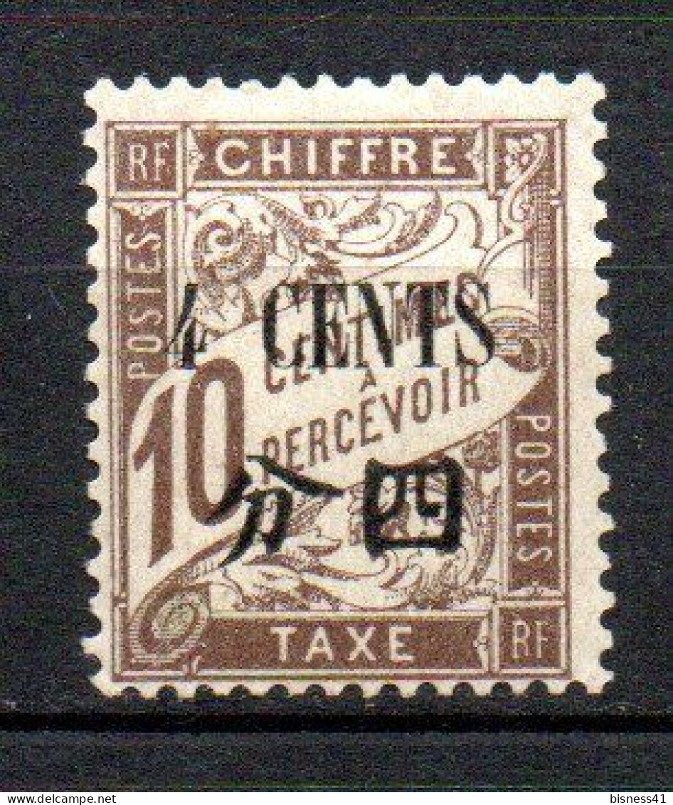 Col40 Colonies Chine Taxe 1911 N° 21 Neuf X MH Cote 5,00€ - Postage Due