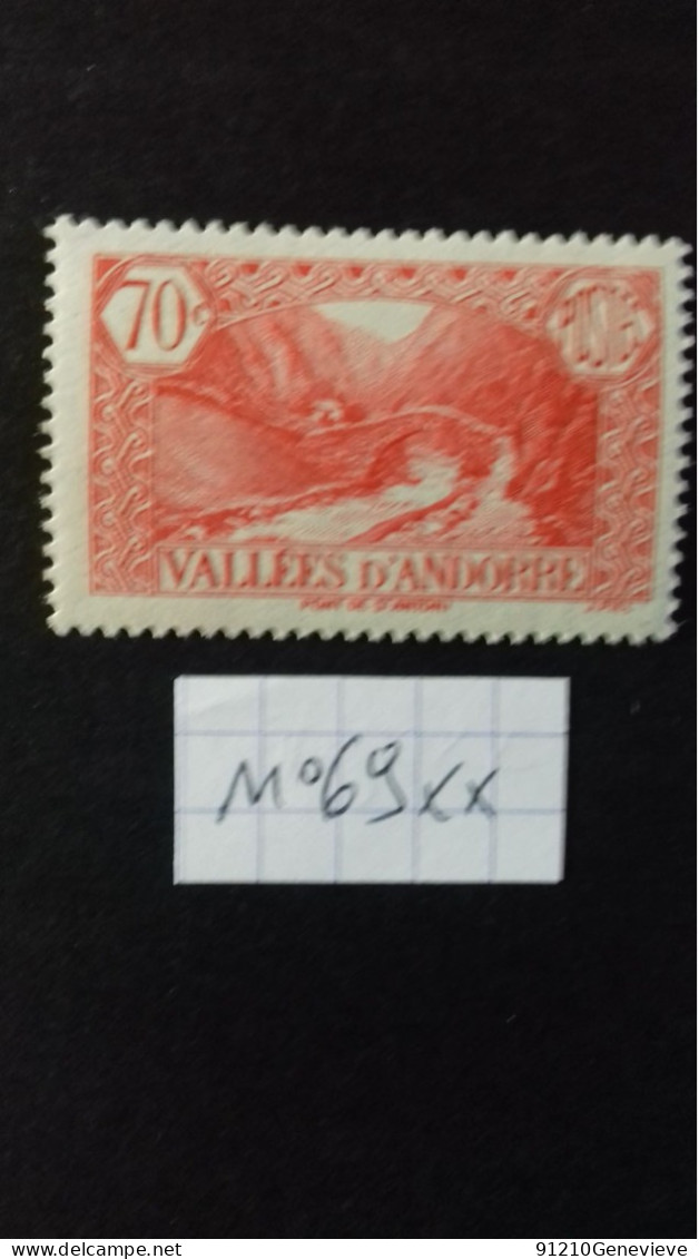 ANDORRE   N° 69** - Unused Stamps