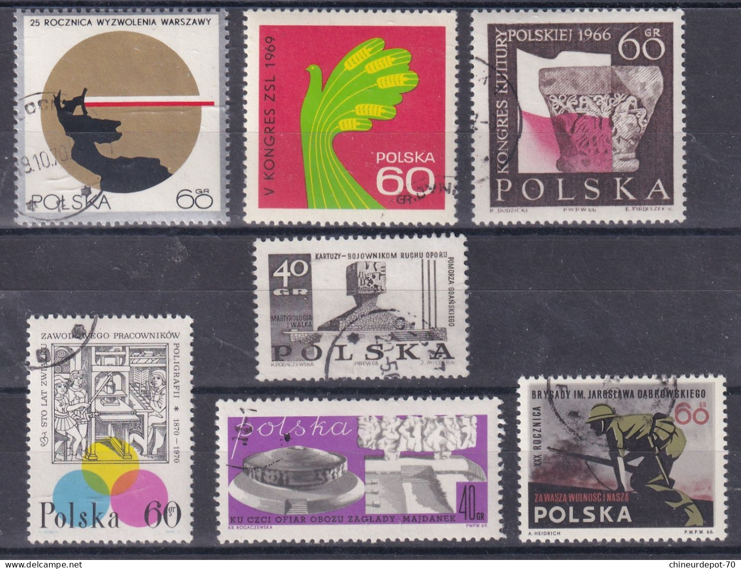 collections pologne polska oblitérés voir 56 photos