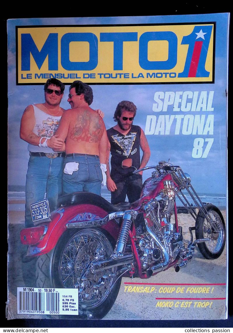 Revue, Moto, MOTO 1, N° 50, 2 E Trim. 1987, Spécial Daytona 87, 97 Pages, 2 Scans, Frais Fr 7.95 E - Auto/Moto