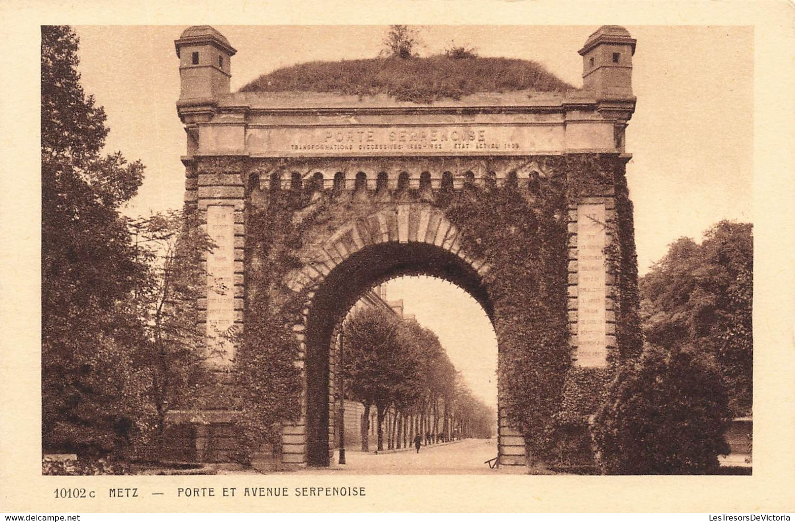 FRANCE - Metz - Porte Et Avenue Serpenoise - Carte Postale Ancienne - Metz