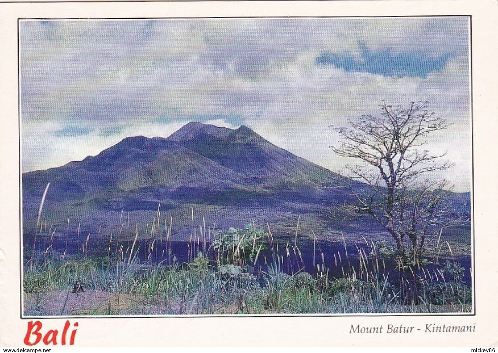 Indonésie --BALI -- Mount Batur ( Volcan ) -- Kintamani ...............timbres  Avions - Indonésie