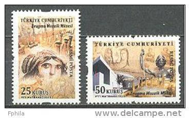 2015 TURKEY OFFICIAL STAMPS - ZEUGMA MOSAIC MUSEUM MNH ** - Official Stamps