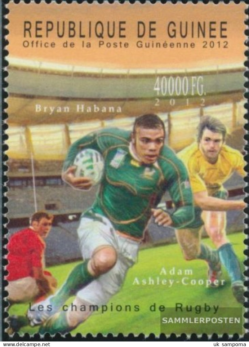 Guinea 9311 (complete. Issue) Unmounted Mint / Never Hinged 2012 Rugbyspieler - Guinée (1958-...)