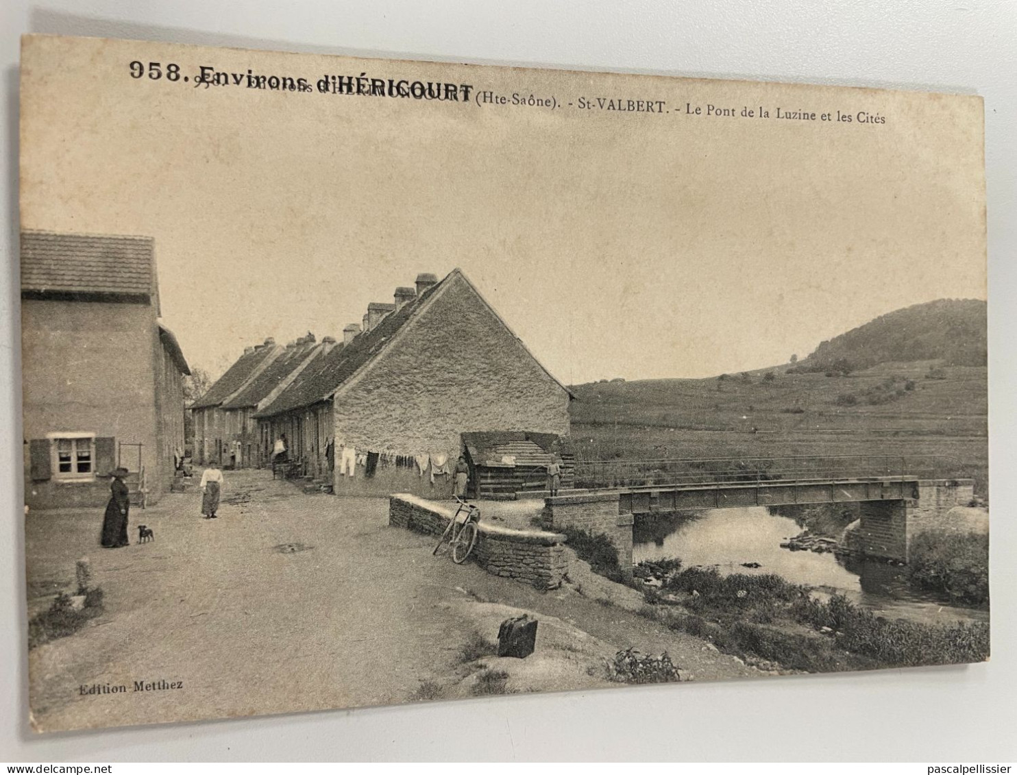 CPA - 70 - Environs D' HERICOURT - St Saint VALBERT - Le Pont De La Luzine Et Les Cités - Belle Animation - 958 - Héricourt