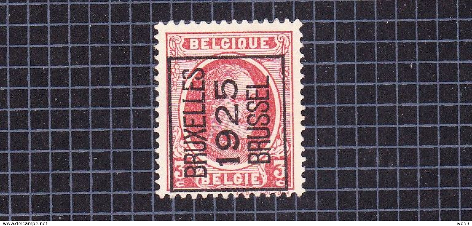 Houyoux:nr 192(*) Zonder Gom, Voorafstempeling:Bruxelles 1925 Brussel. - Typografisch 1922-31 (Houyoux)