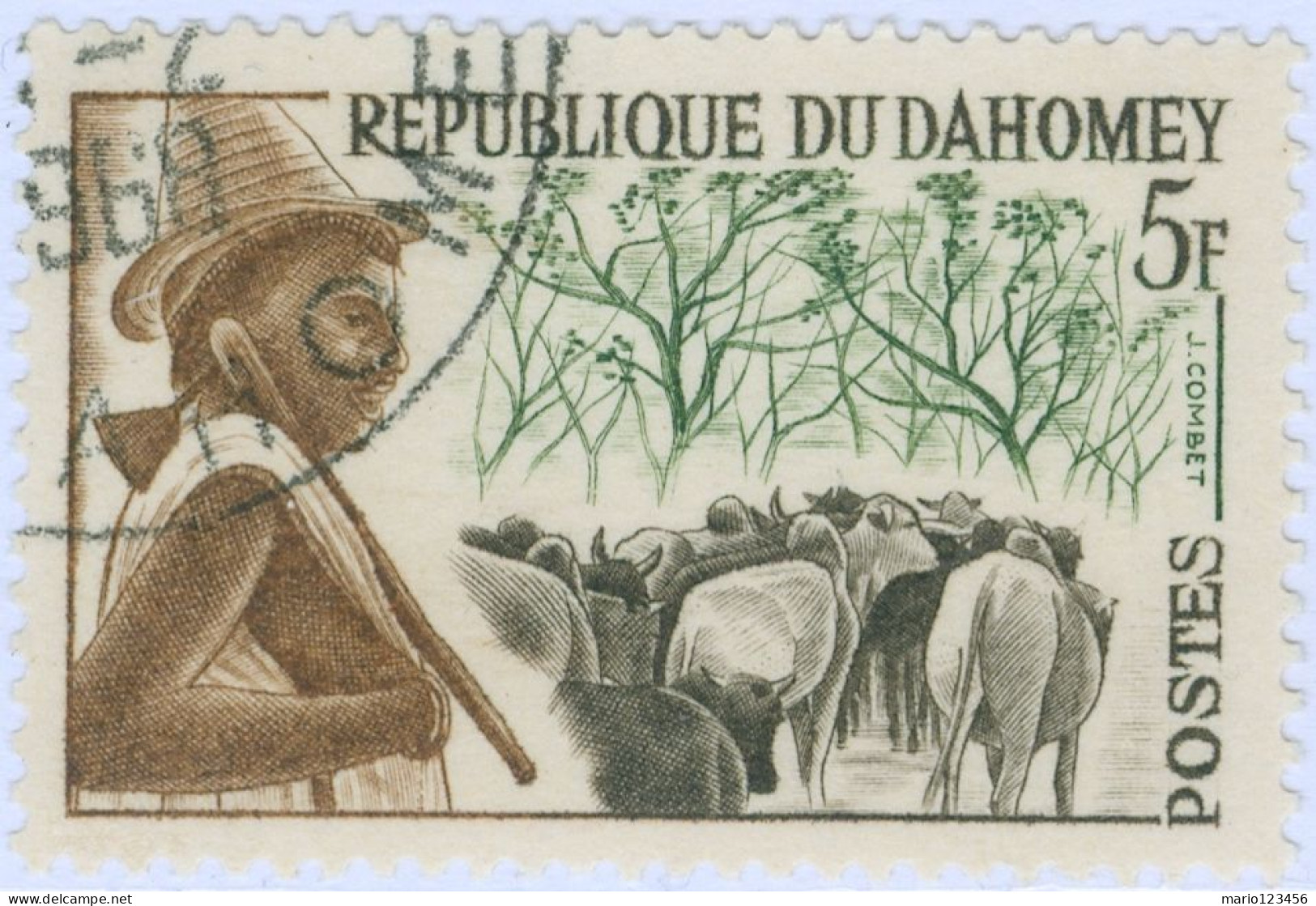 DAHOMEY, TRIBU, 1963, FRANCOBOLLI USATI Mi:DY 202, Scott:DY 162, Yt:DY 181 (0,60) - Used Stamps