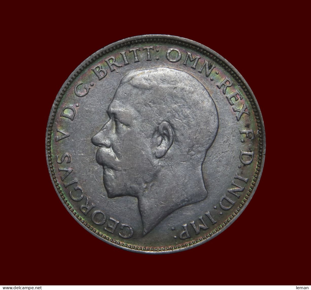 Great Britain George V 1921 Florin Good VF British Two Shillings - Andere & Zonder Classificatie