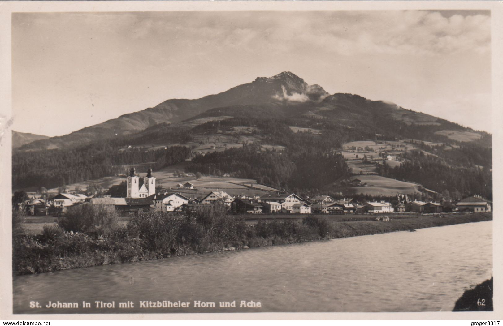 E3511) ST. JOHANN In TIROL Mit Kitzbüheler Horn Und Ache - Kirche Etc. ALT!  1939 - St. Johann In Tirol