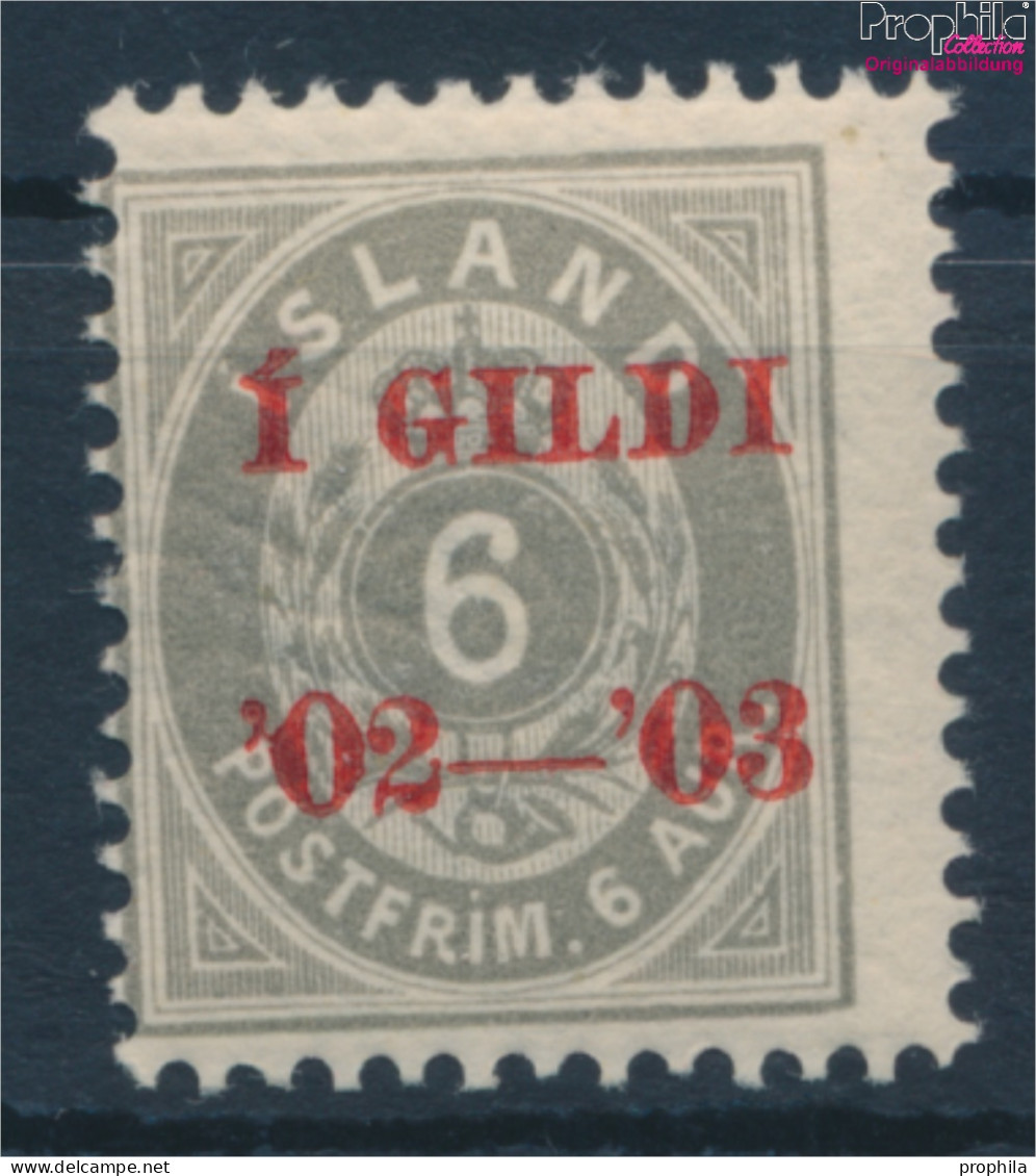 Island 27B Postfrisch 1902 Aufdruckausgabe (10293697 - Ongebruikt