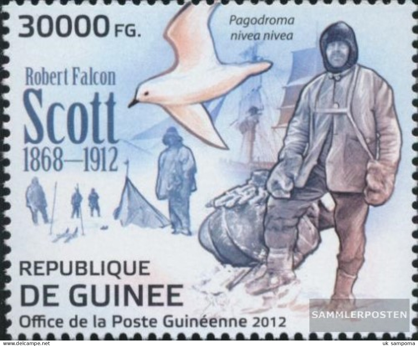 Guinea 9227 (complete. Issue) Unmounted Mint / Never Hinged 2012 Robert Falcon Scott (1868-1912) - Guinée (1958-...)
