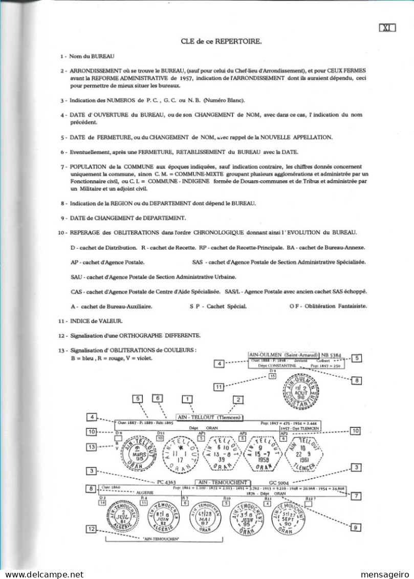 (LIV) - CATALOGUE ILLUSTRE DES MARQUES POSTALES ET CACHETS A DATE MANUELS D ALGERIE 1749-1962 – CLAUDE BOSC 2000 - Philately And Postal History
