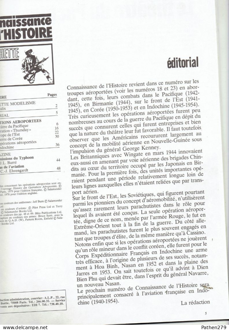 Connaissance De L'histoire N°57 - Juin 1983 - Hachette - Opération Aéroportées - Französisch