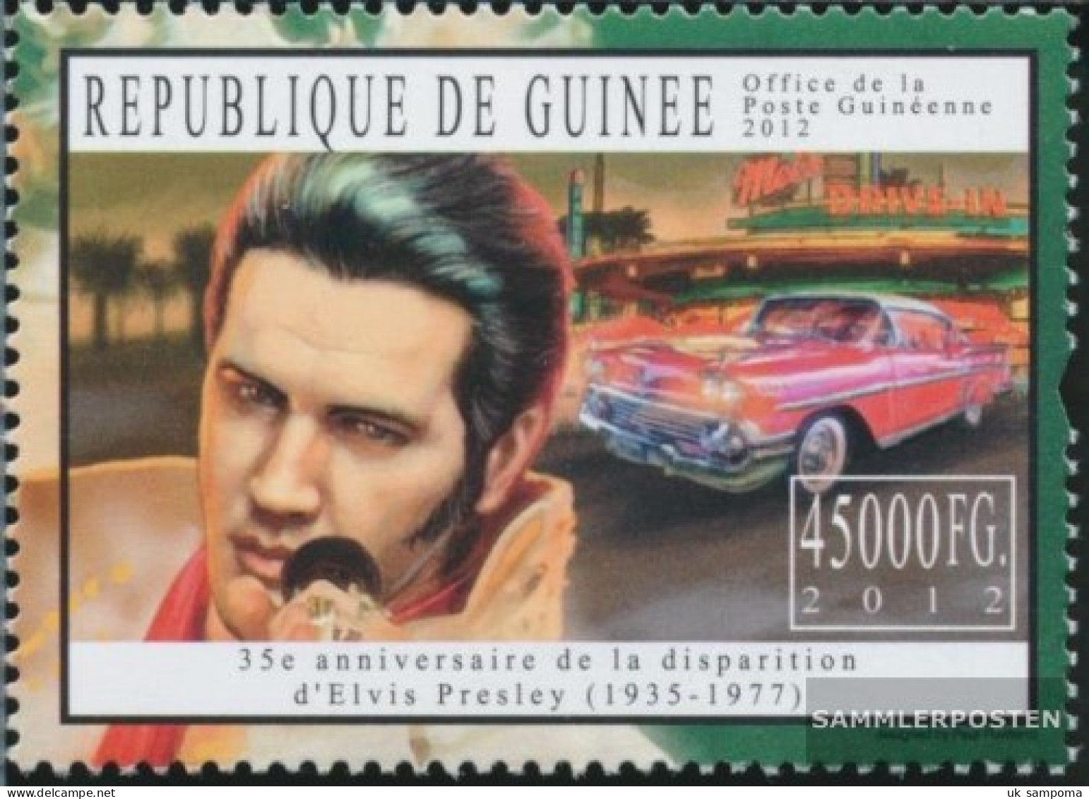 Guinea 9126 (complete. Issue) Unmounted Mint / Never Hinged 2012 Elvis Presley - Guinée (1958-...)