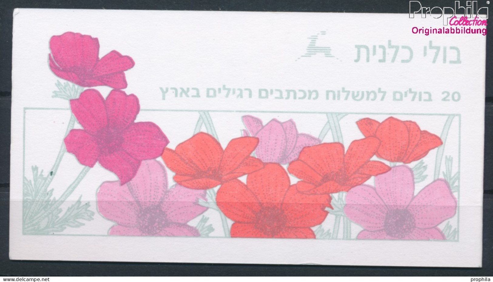 Israel 1217MH (kompl.Ausg.) Markenheftchen Mit 20 Marken Postfrisch 1992 Kronenanemone (10326287 - Ungebraucht (ohne Tabs)