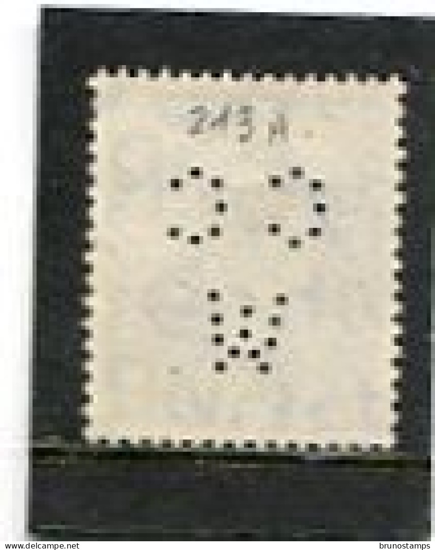 GREAT BRITAIN - 1941  2 1/2d   LIGHT COLOURS  PERFIN   CC W   FINE USED - Perforés