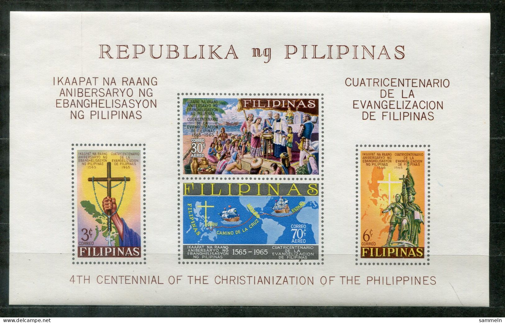 PHILIPPINEN Block 7, Bl.7 Mnh - Christianisierung, Christianization - PHILIPPINES - Filipinas